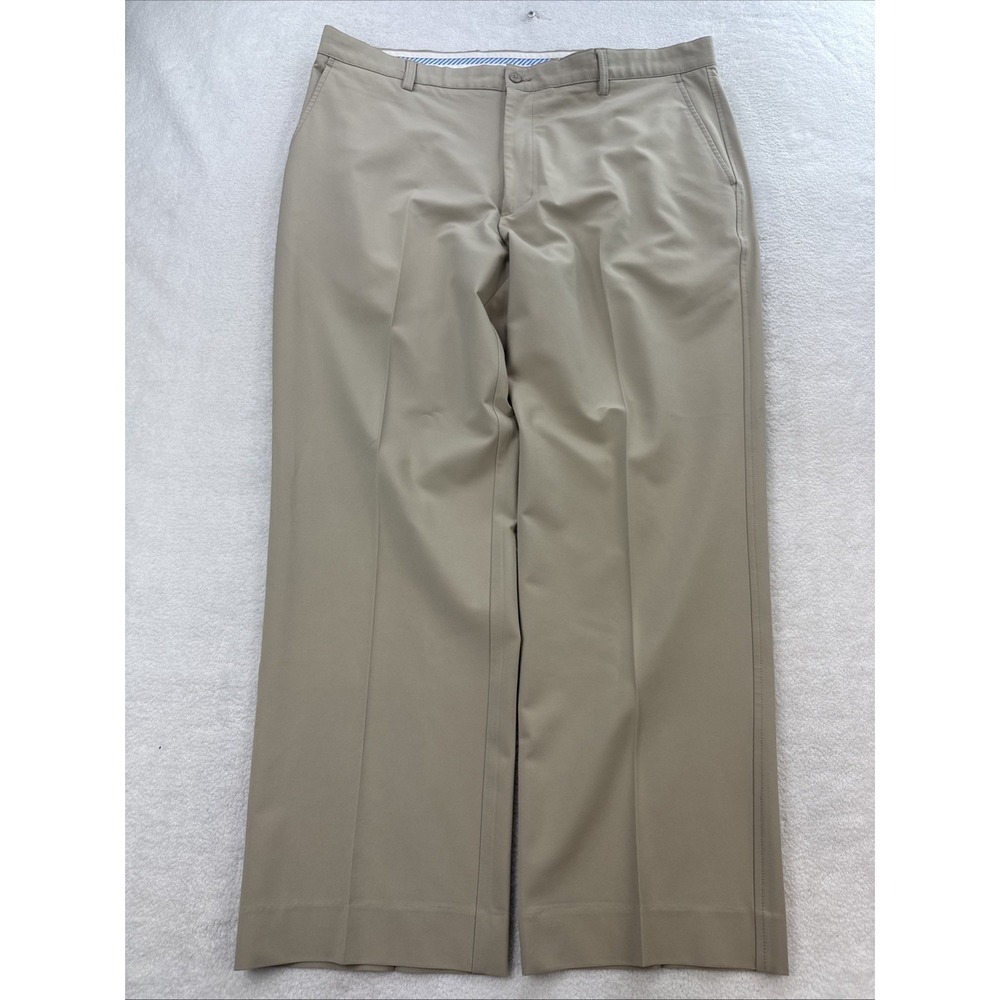 FootJoy Golf Pants Men 40x32 Beige Straight Performance Wicking Golf